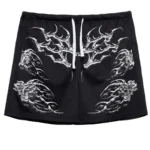 Civil Black Splinter Sig Mesh Shorts Front View