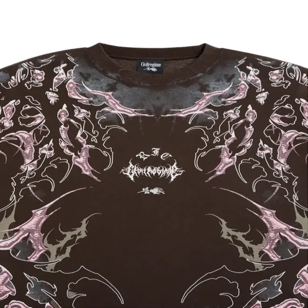 Civil Brown Chaos Protocol Acot T-Shirt Detail View