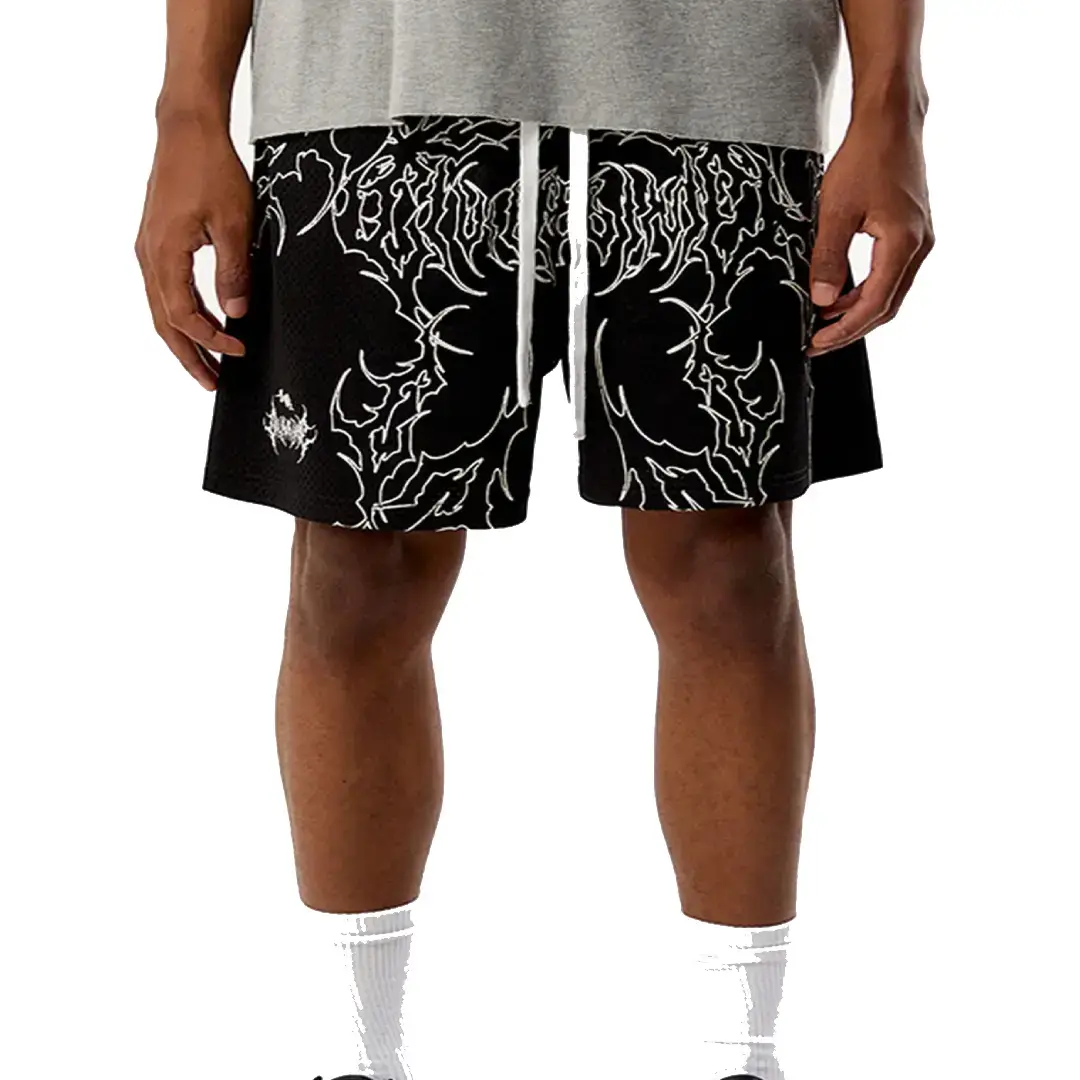Civil Last Ritual Mesh Shorts Front View
