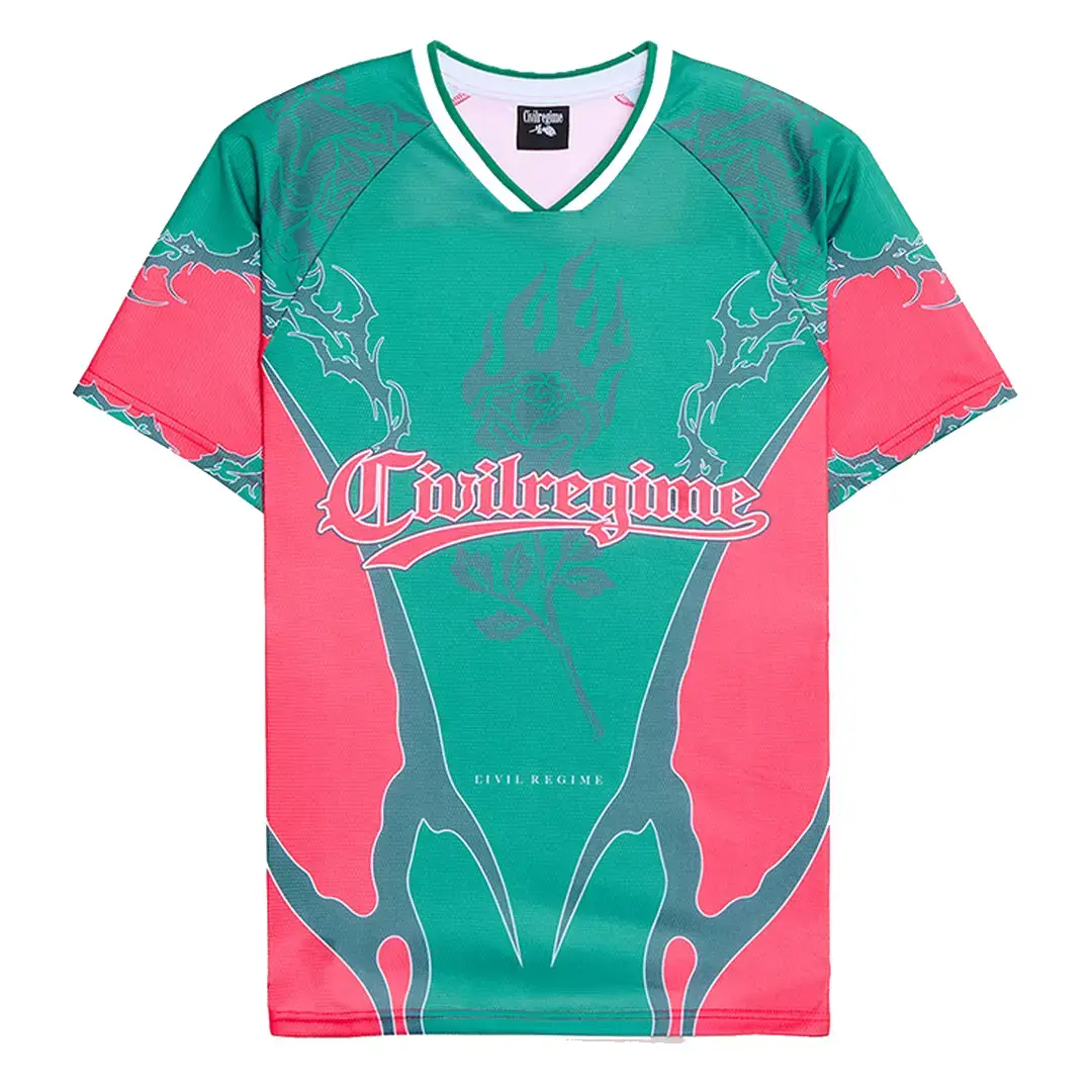 Civil Mysterio Short Sleeve Soccer Jersey Front View