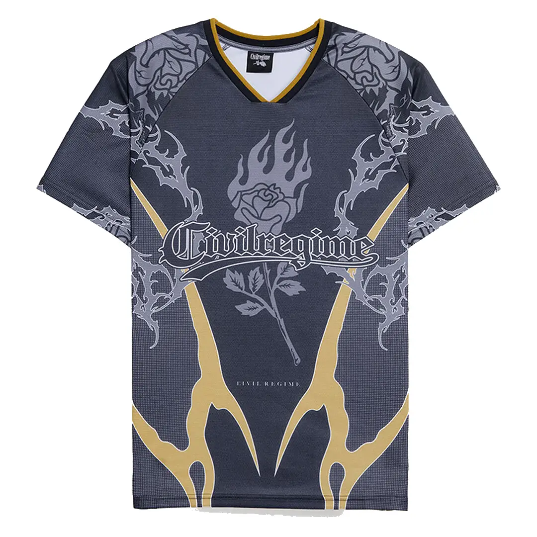 Civil Penta Short Sleeve Soccer Jersey Front View