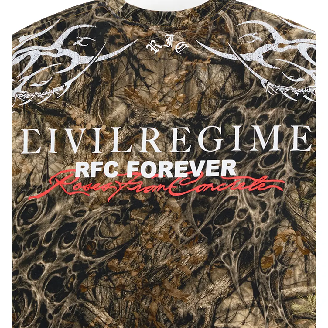 Civil RFC Forever Camo T-Shirt Detail View