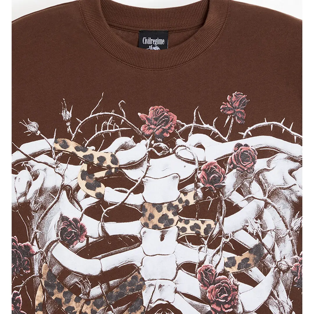Civil Radical Ribs T-Shirt Detail View