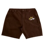 Civil The Rose Dealer Baggy Jean Shorts Front View