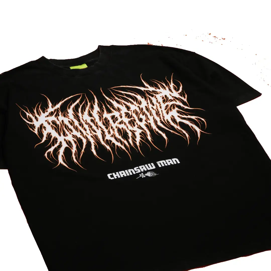 Makimas Rampage American Classic Oversized Tee in Black Detail View