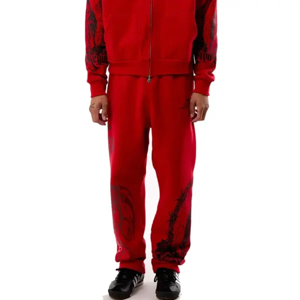 Civil Bloom & Conquer Straight Leg Sweatpants Front View