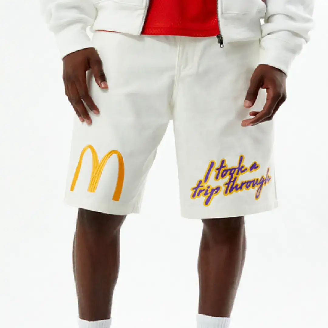McDonaldland Trip Baggy Denim Shorts Detail View